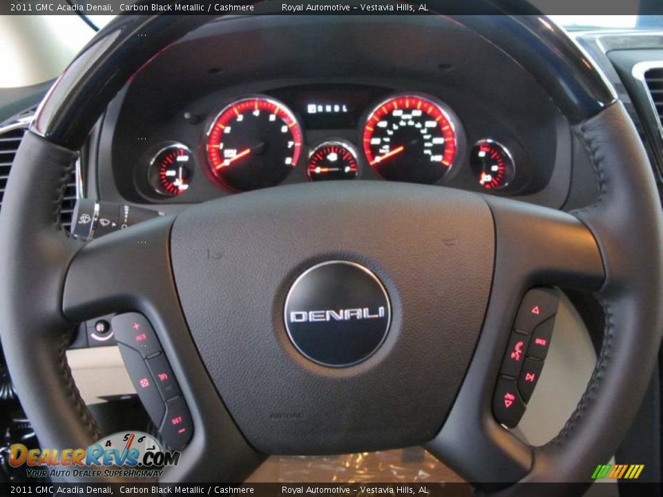 2011 GMC Acadia Denali Steering Wheel Photo #16