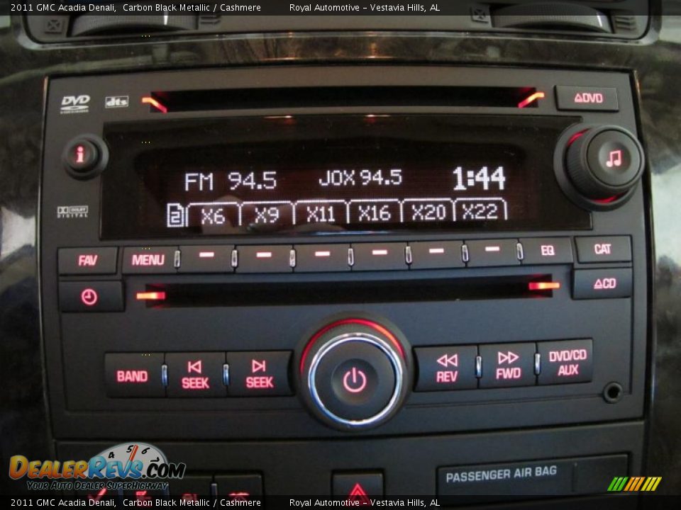 Controls of 2011 GMC Acadia Denali Photo #17