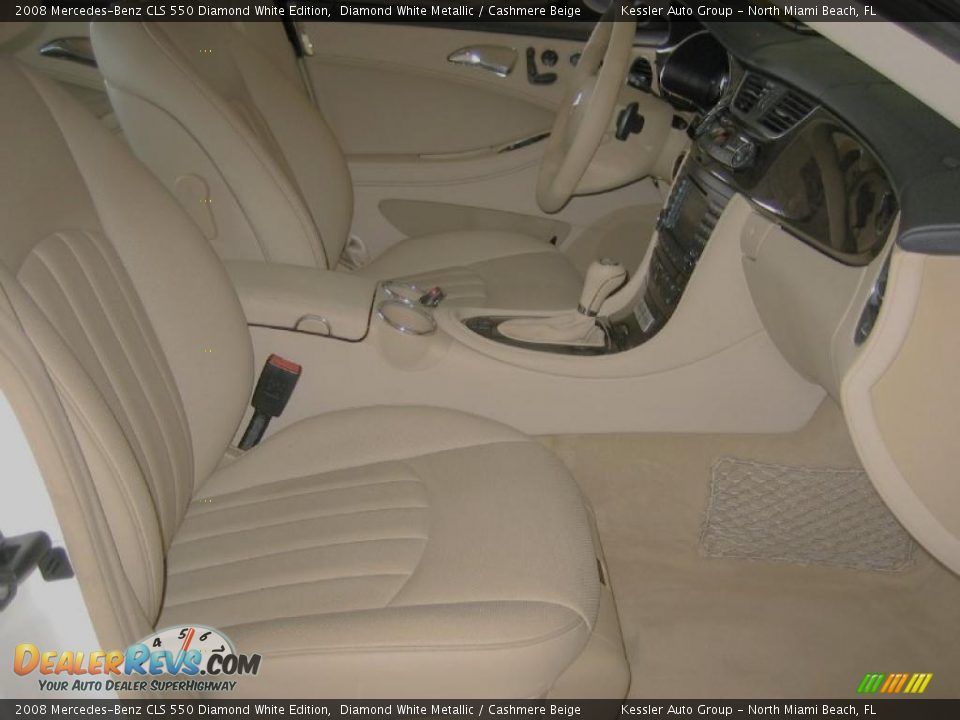 2008 Mercedes-Benz CLS 550 Diamond White Edition Diamond White Metallic / Cashmere Beige Photo #17