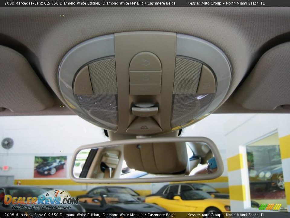 2008 Mercedes-Benz CLS 550 Diamond White Edition Diamond White Metallic / Cashmere Beige Photo #25
