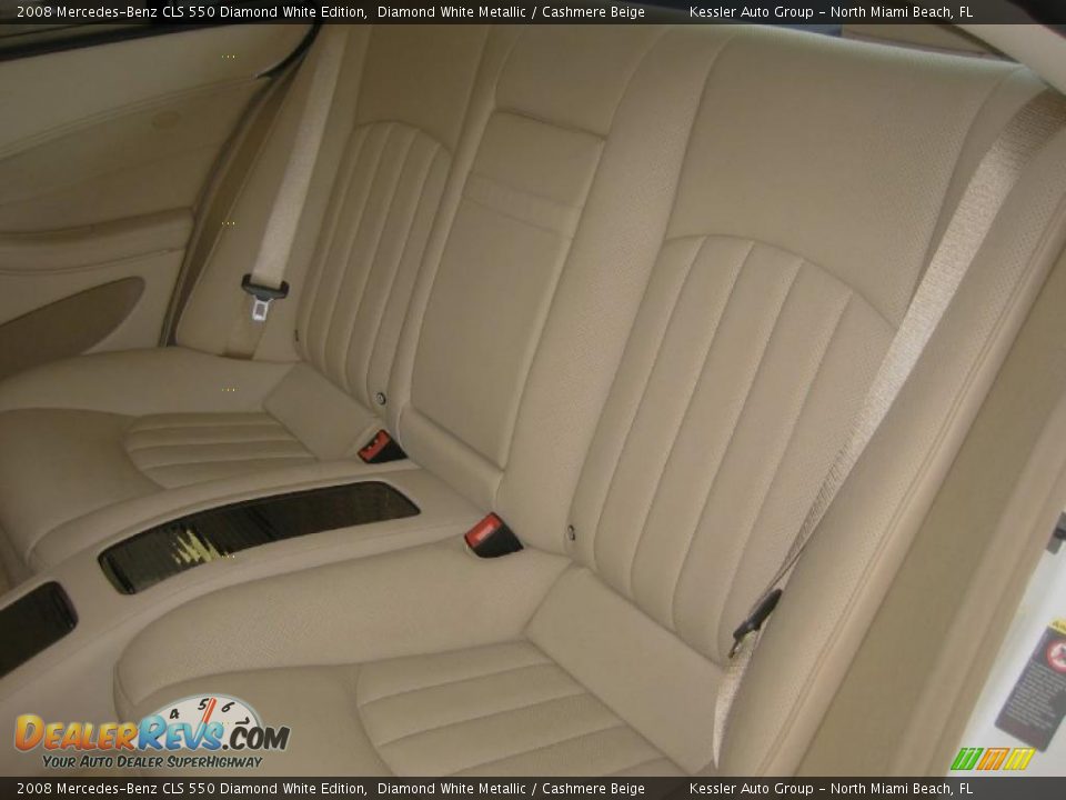 2008 Mercedes-Benz CLS 550 Diamond White Edition Diamond White Metallic / Cashmere Beige Photo #28