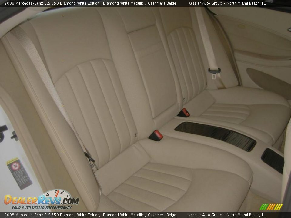 Cashmere Beige Interior - 2008 Mercedes-Benz CLS 550 Diamond White Edition Photo #31