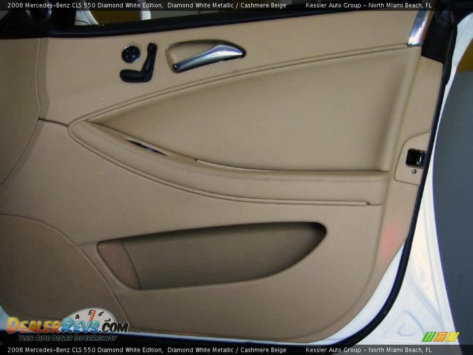 2008 Mercedes-Benz CLS 550 Diamond White Edition Diamond White Metallic / Cashmere Beige Photo #34