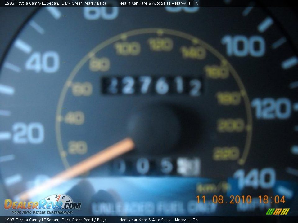 1993 Toyota Camry LE Sedan Dark Green Pearl / Beige Photo #13