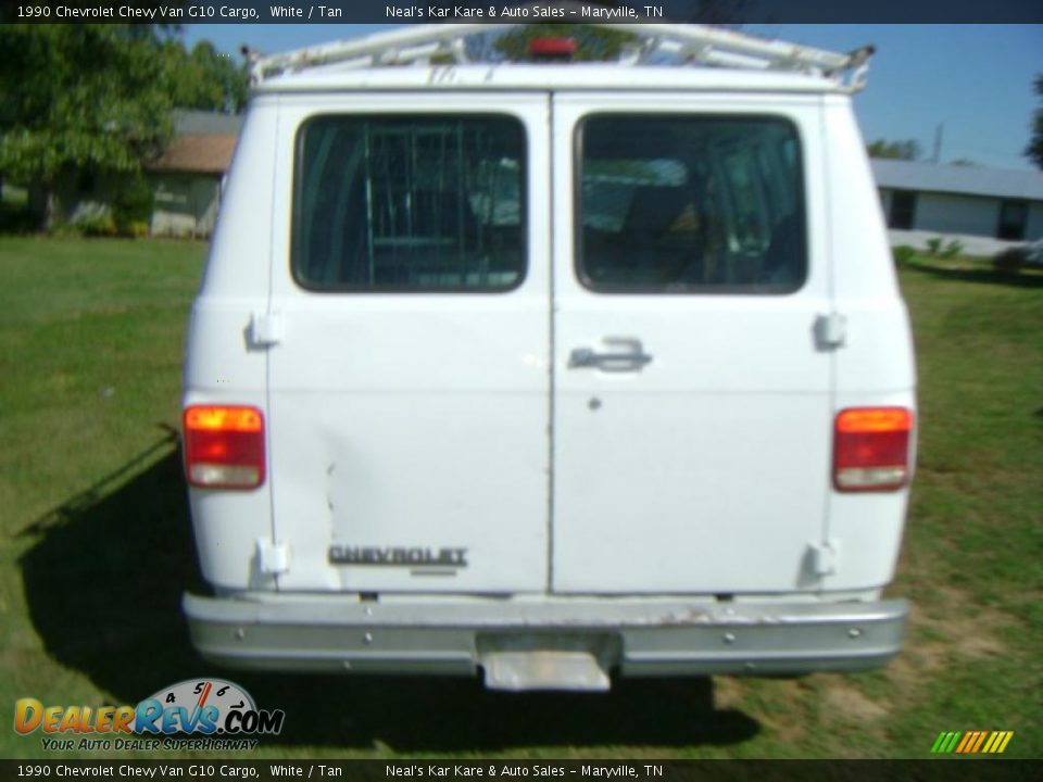 1990 Chevrolet Chevy Van G10 Cargo White / Tan Photo #6