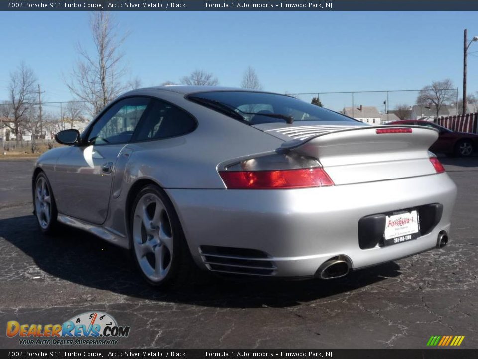 2002 Porsche 911 Turbo Coupe Arctic Silver Metallic / Black Photo #3