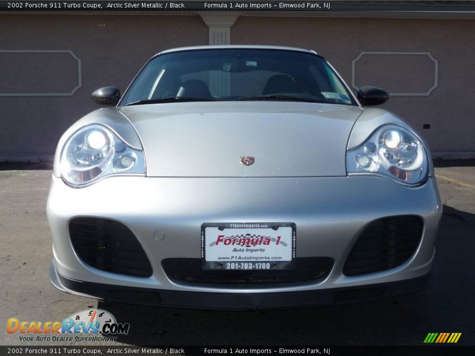 2002 Porsche 911 Turbo Coupe Arctic Silver Metallic / Black Photo #8