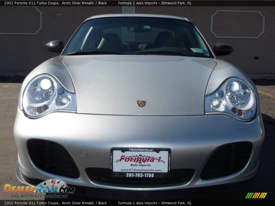 2002 Porsche 911 Turbo Coupe Arctic Silver Metallic / Black Photo #14