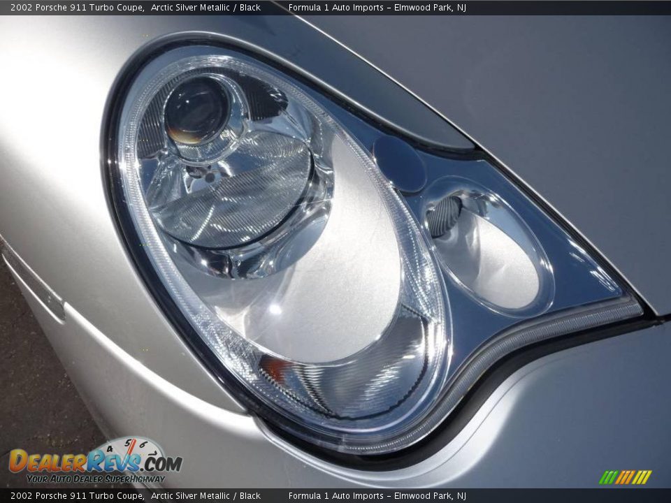 2002 Porsche 911 Turbo Coupe Arctic Silver Metallic / Black Photo #19