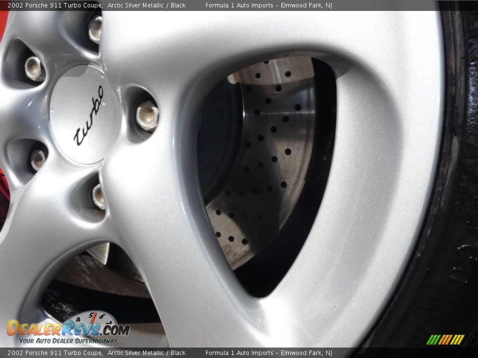 2002 Porsche 911 Turbo Coupe Arctic Silver Metallic / Black Photo #21