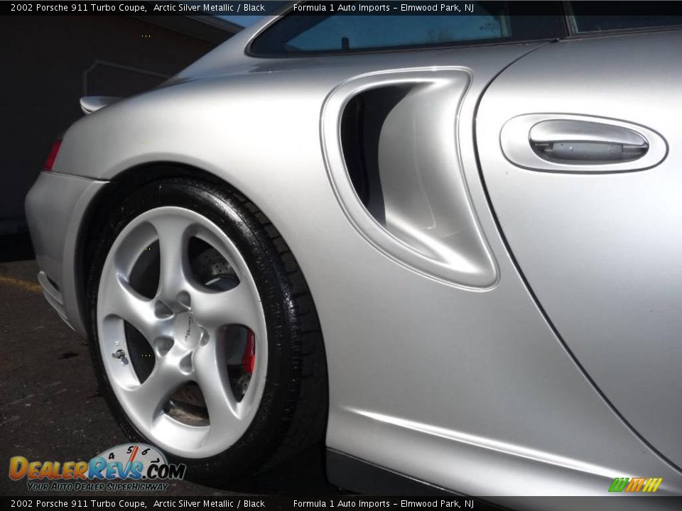 2002 Porsche 911 Turbo Coupe Arctic Silver Metallic / Black Photo #24
