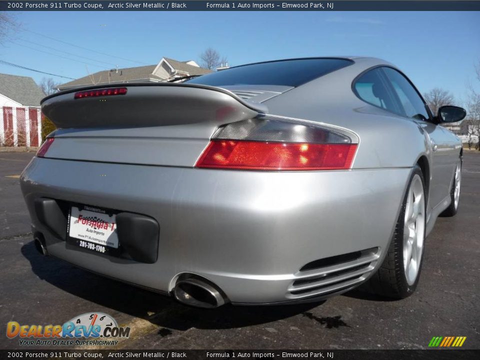 2002 Porsche 911 Turbo Coupe Arctic Silver Metallic / Black Photo #26