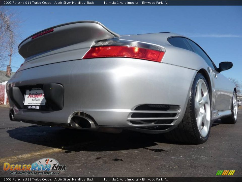 2002 Porsche 911 Turbo Coupe Arctic Silver Metallic / Black Photo #27