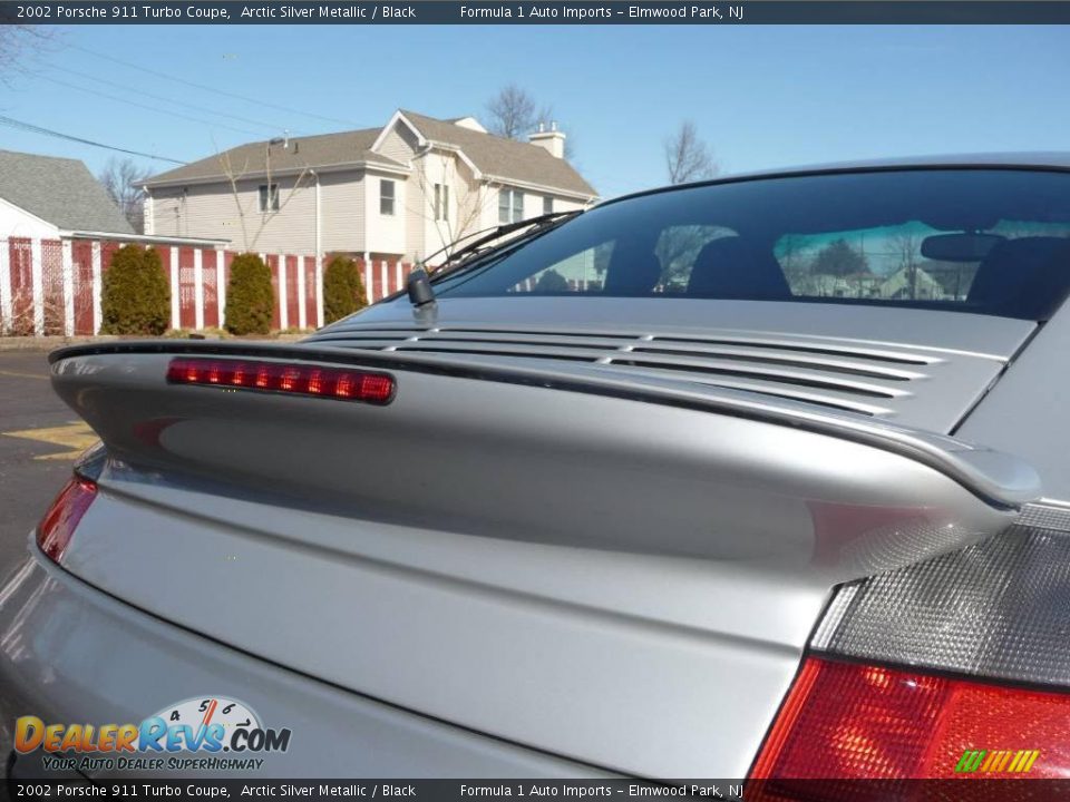 2002 Porsche 911 Turbo Coupe Arctic Silver Metallic / Black Photo #29