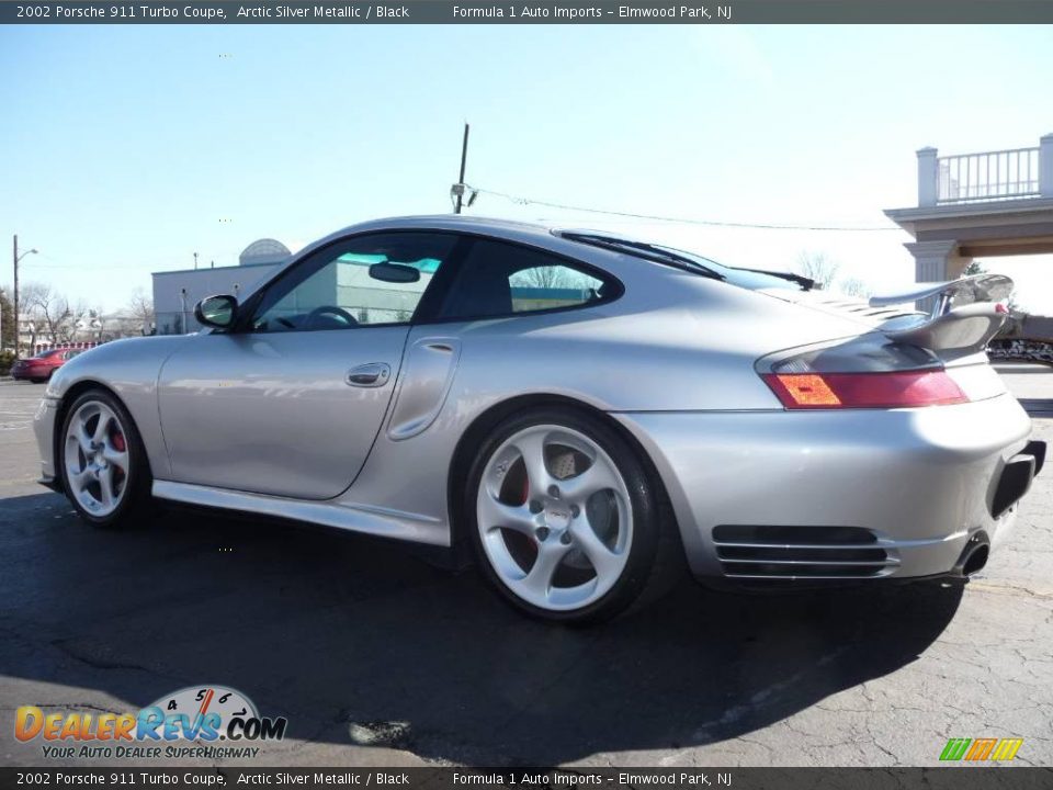 2002 Porsche 911 Turbo Coupe Arctic Silver Metallic / Black Photo #31