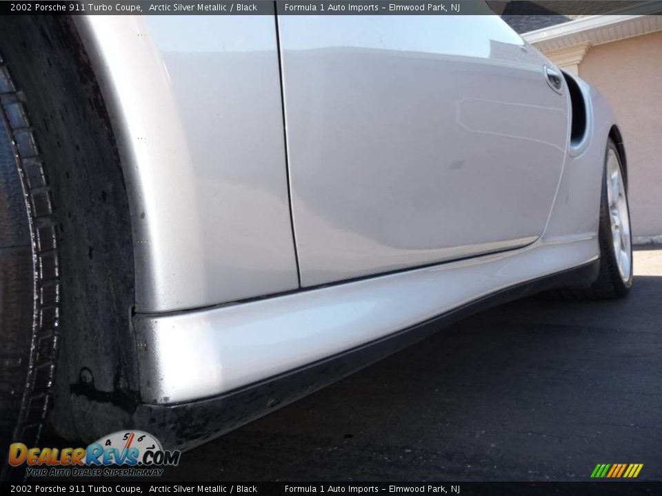 2002 Porsche 911 Turbo Coupe Arctic Silver Metallic / Black Photo #32