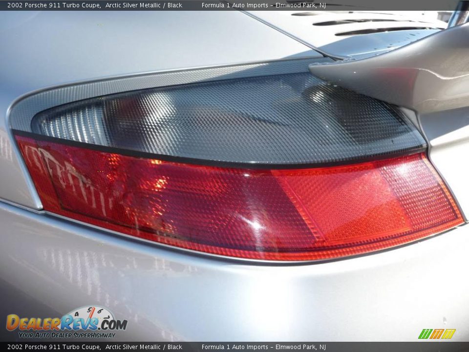 2002 Porsche 911 Turbo Coupe Arctic Silver Metallic / Black Photo #33