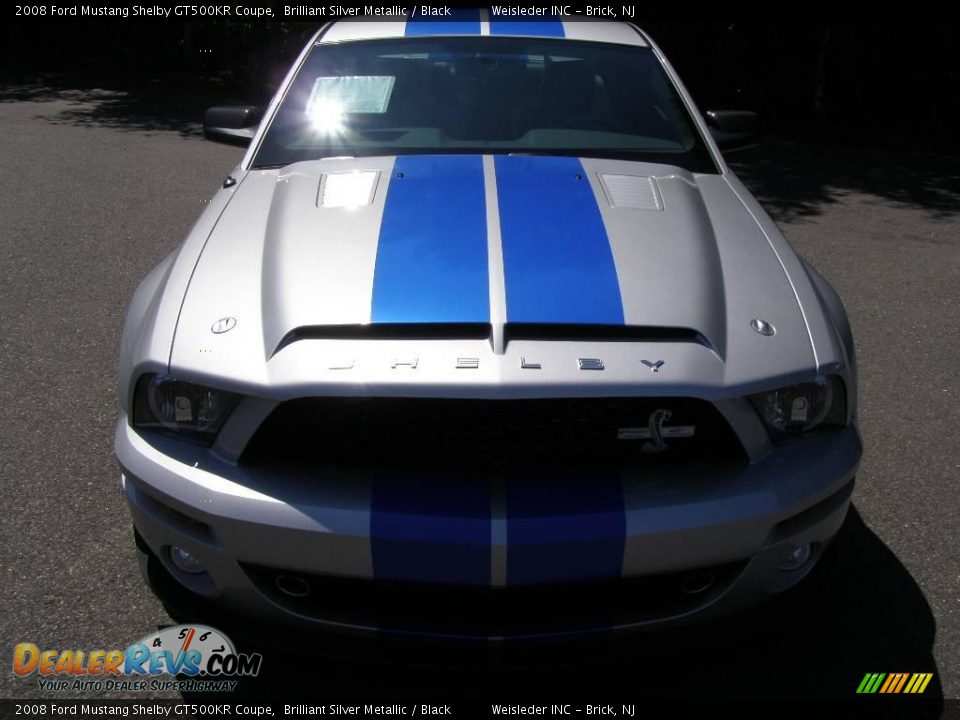 2008 Ford Mustang Shelby GT500KR Coupe Brilliant Silver Metallic / Black Photo #4