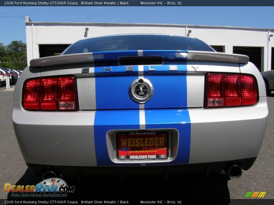 2008 Ford Mustang Shelby GT500KR Coupe Brilliant Silver Metallic / Black Photo #10