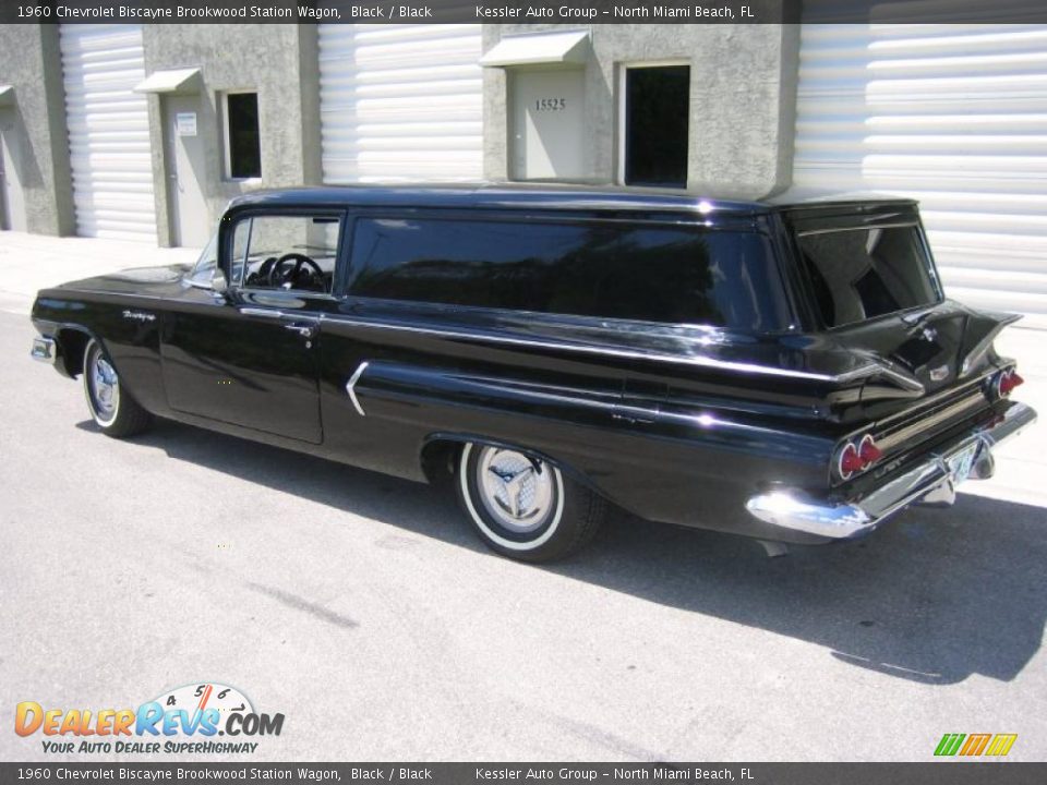 1960 Chevrolet Biscayne Brookwood Station Wagon Black / Black Photo #2