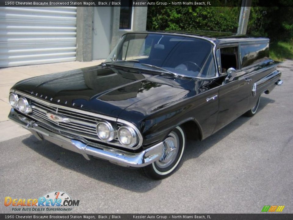 Black 1960 Chevrolet Biscayne Brookwood Station Wagon Photo #3