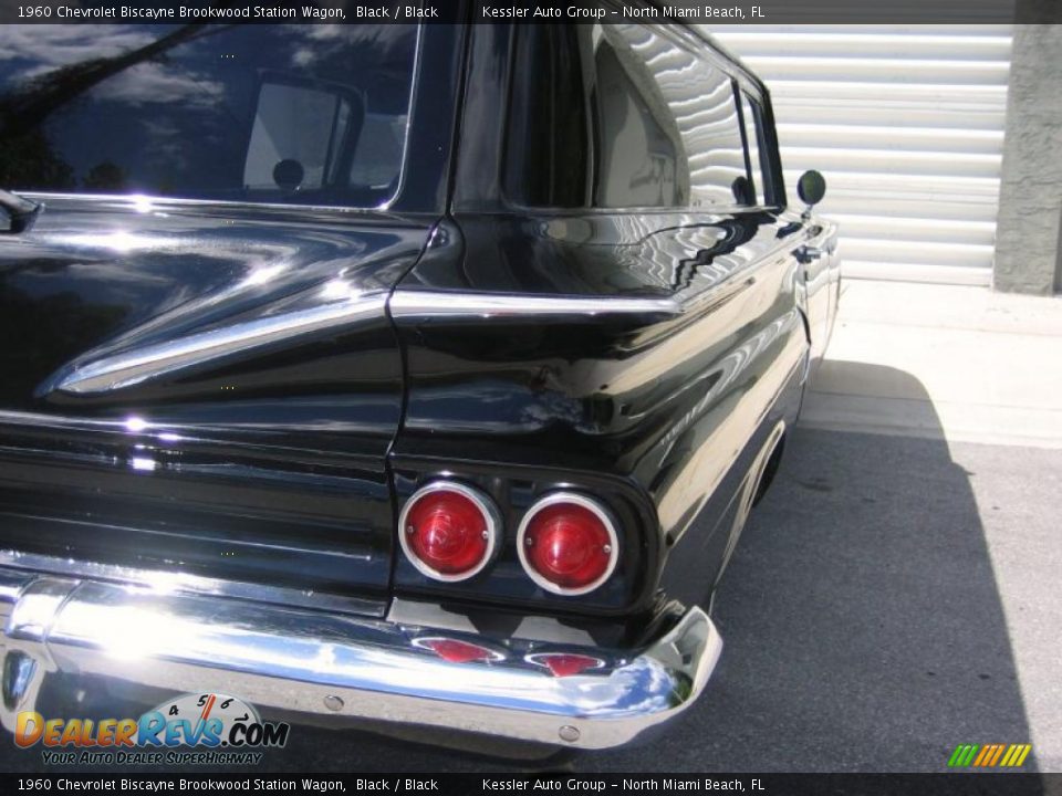 1960 Chevrolet Biscayne Brookwood Station Wagon Black / Black Photo #14