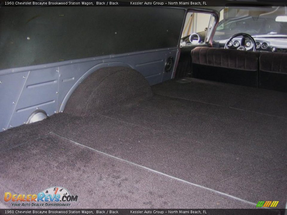 Black Interior - 1960 Chevrolet Biscayne Brookwood Station Wagon Photo #21