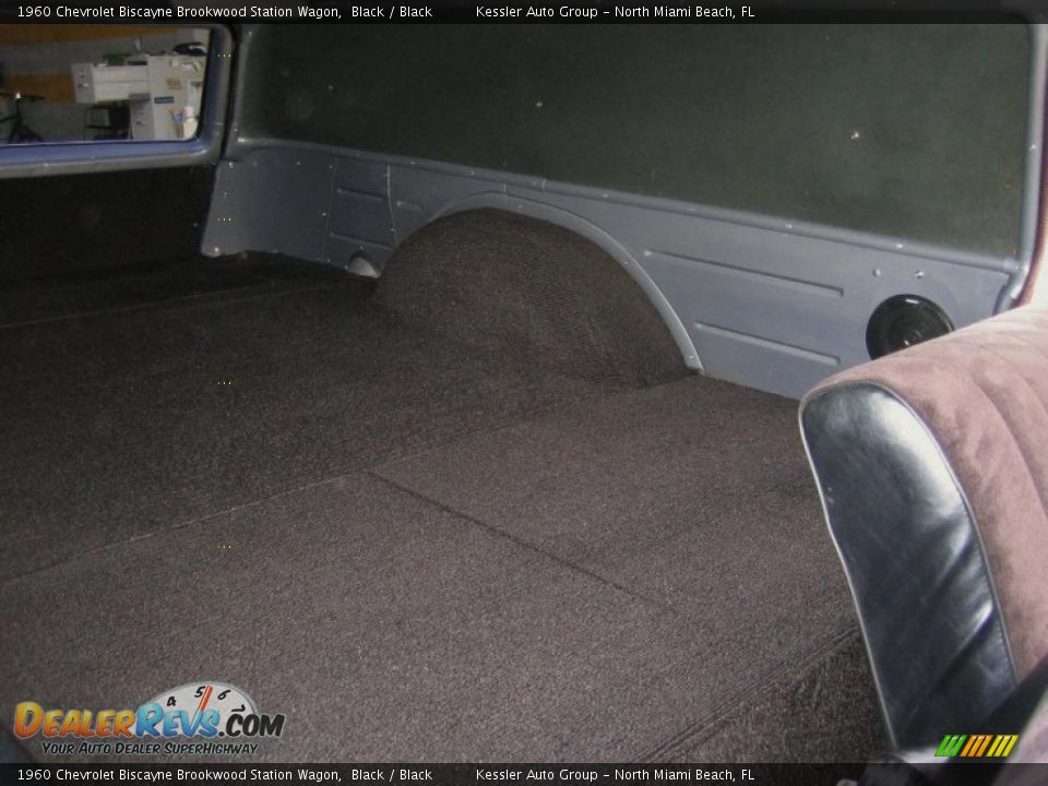 1960 Chevrolet Biscayne Brookwood Station Wagon Black / Black Photo #23