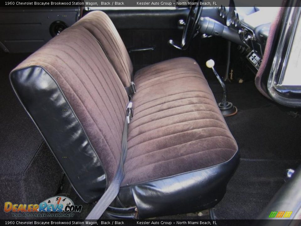 Black Interior - 1960 Chevrolet Biscayne Brookwood Station Wagon Photo #25