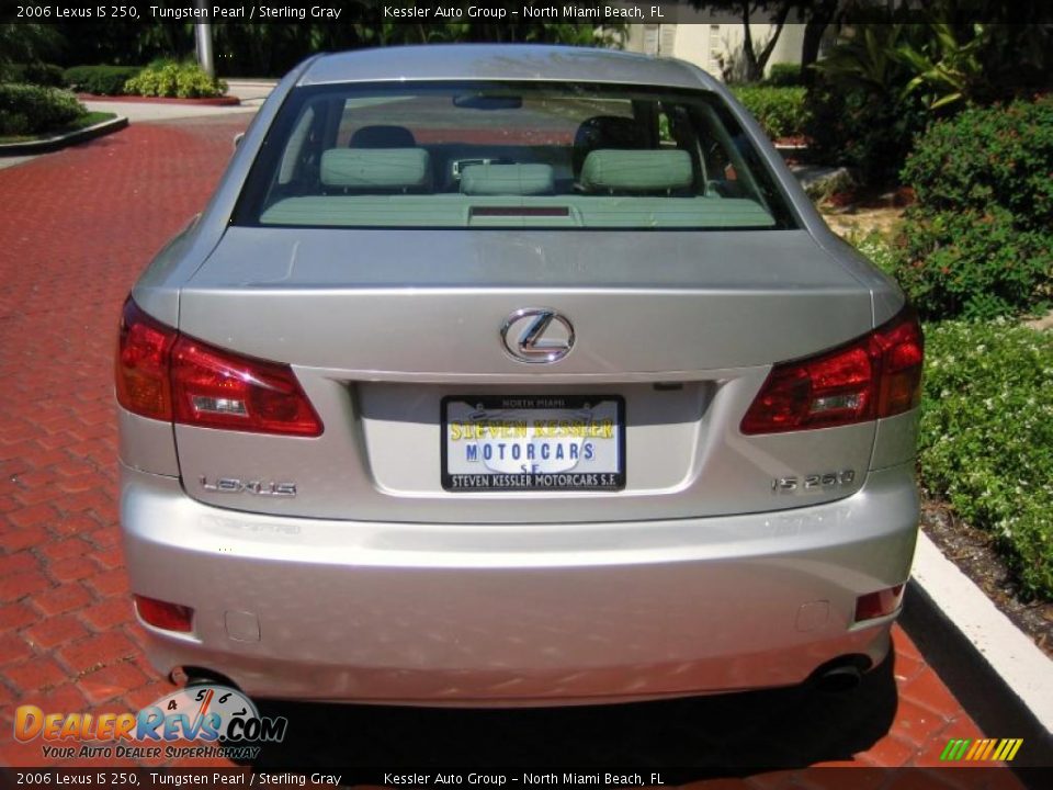 2006 Lexus IS 250 Tungsten Pearl / Sterling Gray Photo #8