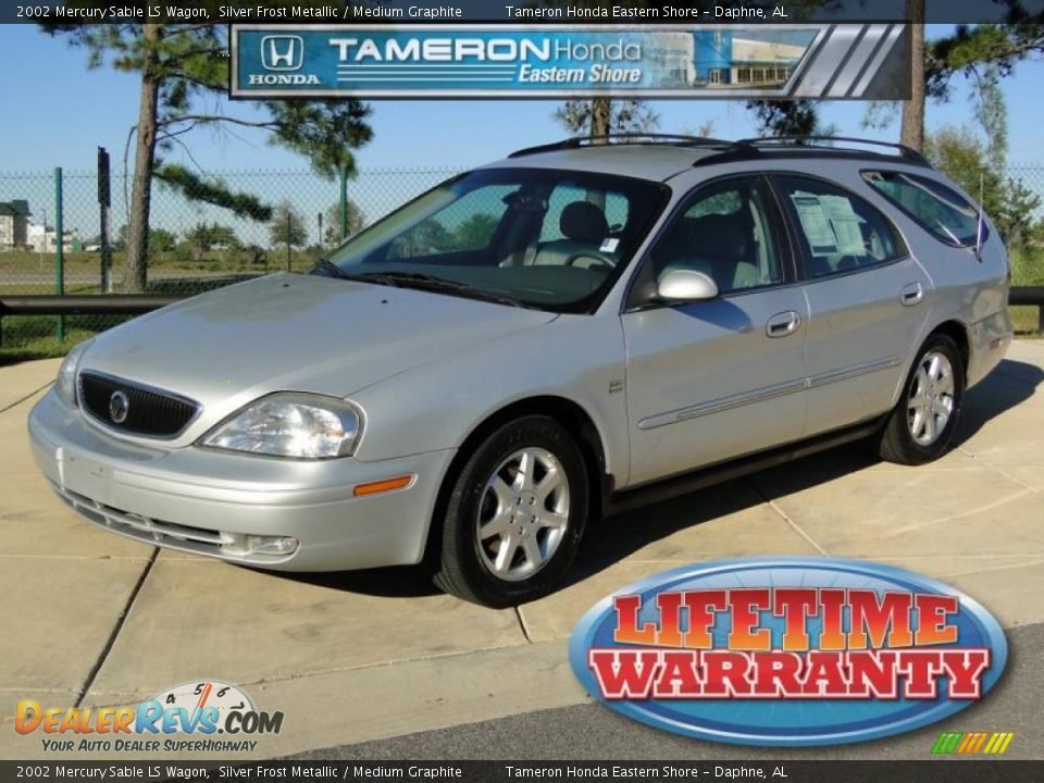 2002 Mercury Sable LS Wagon Silver Frost Metallic / Medium Graphite Photo #1