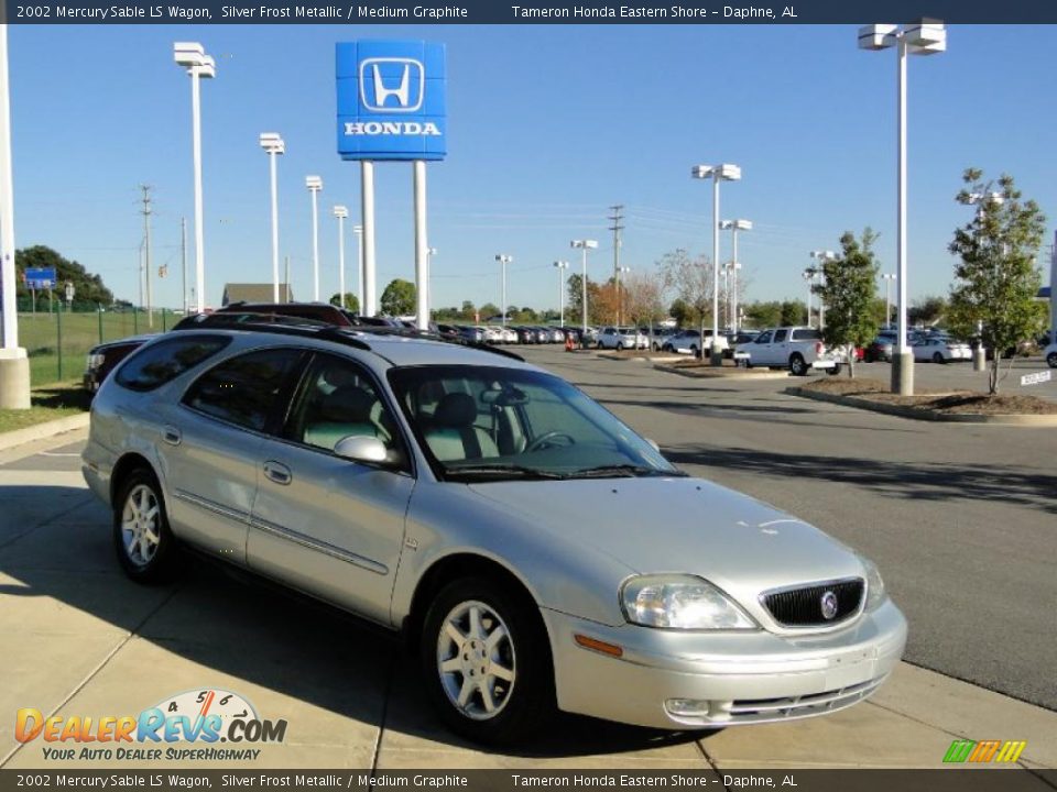 2002 Mercury Sable LS Wagon Silver Frost Metallic / Medium Graphite Photo #2