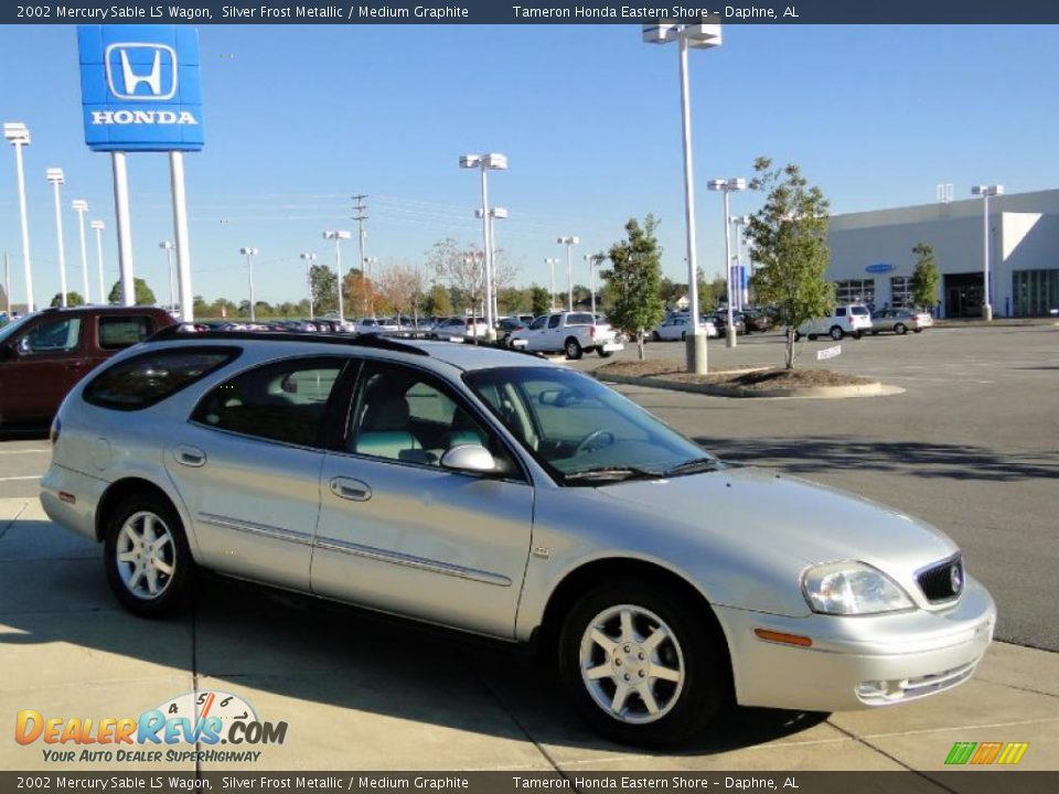 2002 Mercury Sable LS Wagon Silver Frost Metallic / Medium Graphite Photo #3