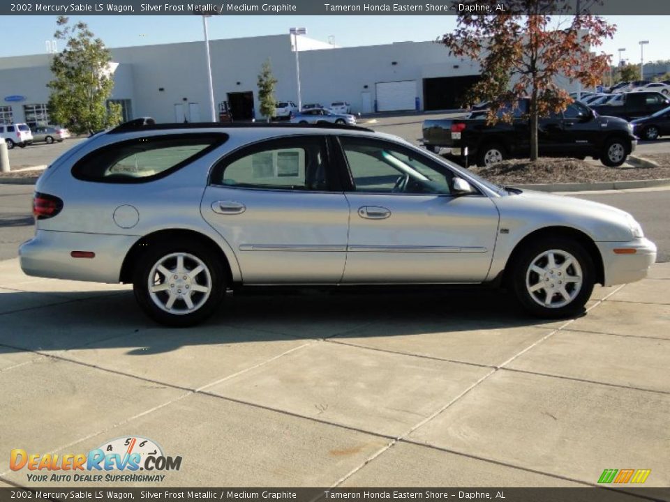 2002 Mercury Sable LS Wagon Silver Frost Metallic / Medium Graphite Photo #4