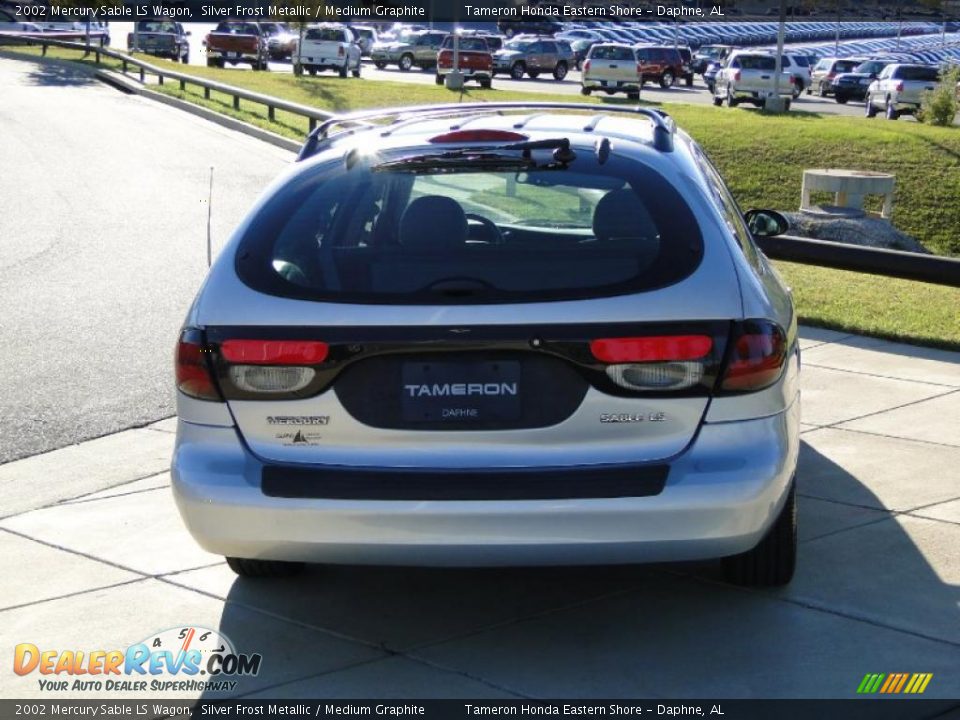 2002 Mercury Sable LS Wagon Silver Frost Metallic / Medium Graphite Photo #6