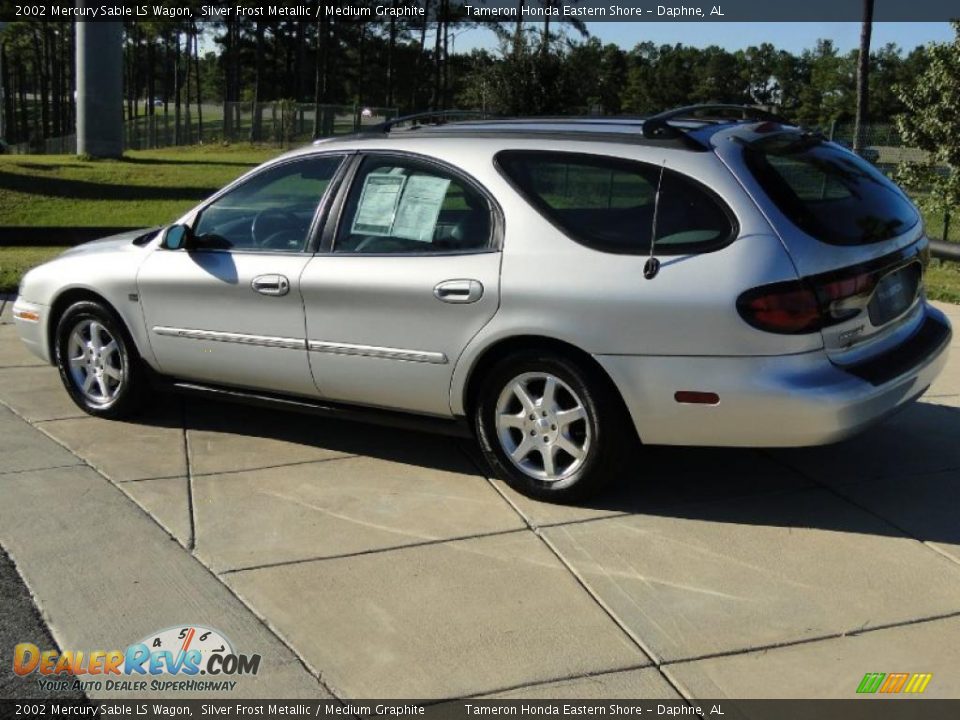 2002 Mercury Sable LS Wagon Silver Frost Metallic / Medium Graphite Photo #7