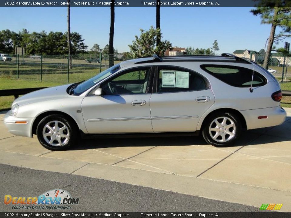 2002 Mercury Sable LS Wagon Silver Frost Metallic / Medium Graphite Photo #8