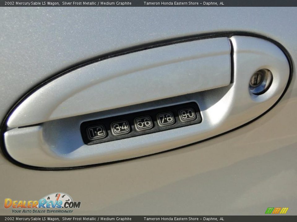 2002 Mercury Sable LS Wagon Silver Frost Metallic / Medium Graphite Photo #12