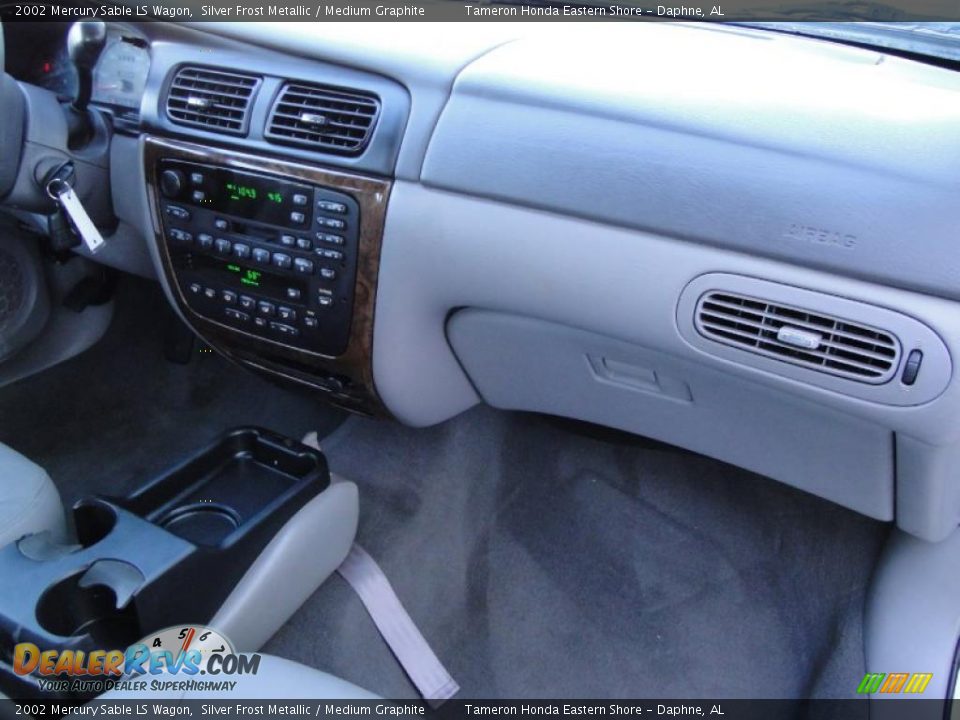2002 Mercury Sable LS Wagon Silver Frost Metallic / Medium Graphite Photo #24