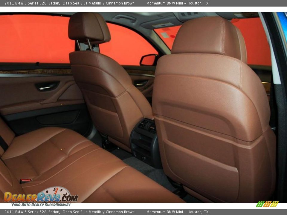 Cinnamon Brown Interior 2011 BMW 5 Series 528i Sedan Photo 10