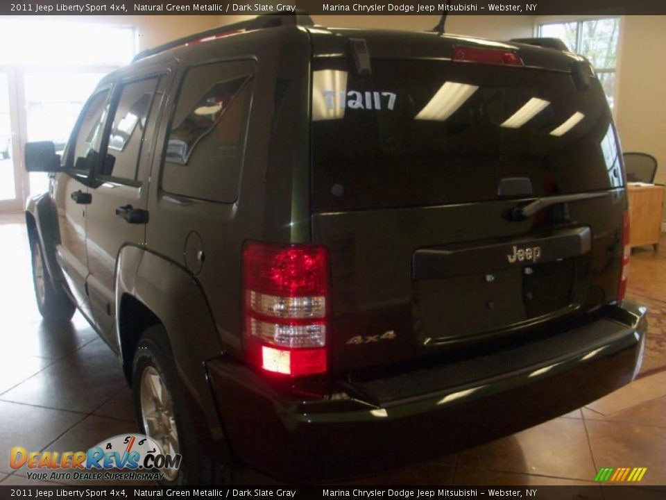 2011 Jeep Liberty Sport 4x4 Natural Green Metallic / Dark Slate Gray Photo #8