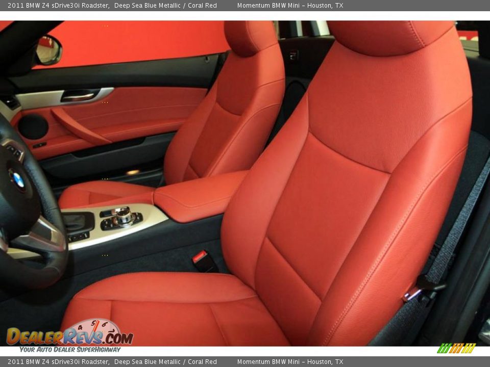 Coral Red Interior - 2011 BMW Z4 sDrive30i Roadster Photo #5