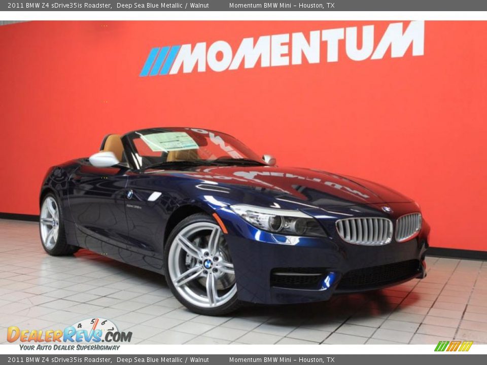 2011 BMW Z4 sDrive35is Roadster Deep Sea Blue Metallic / Walnut Photo #1