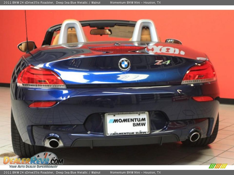 2011 BMW Z4 sDrive35is Roadster Deep Sea Blue Metallic / Walnut Photo #11