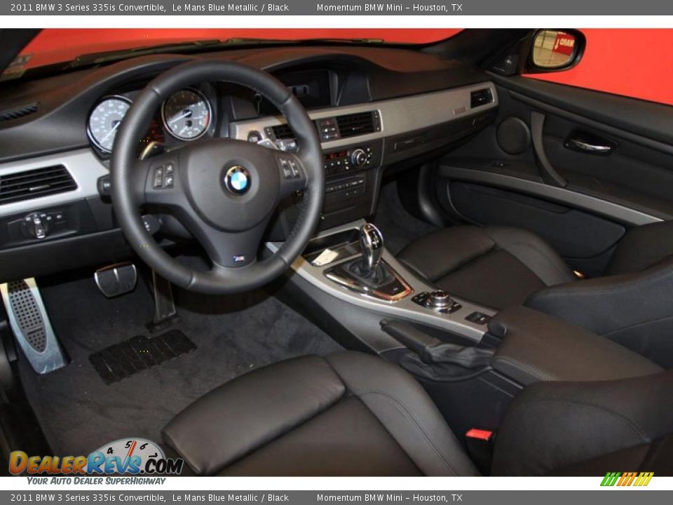Black Interior - 2011 BMW 3 Series 335is Convertible Photo #4