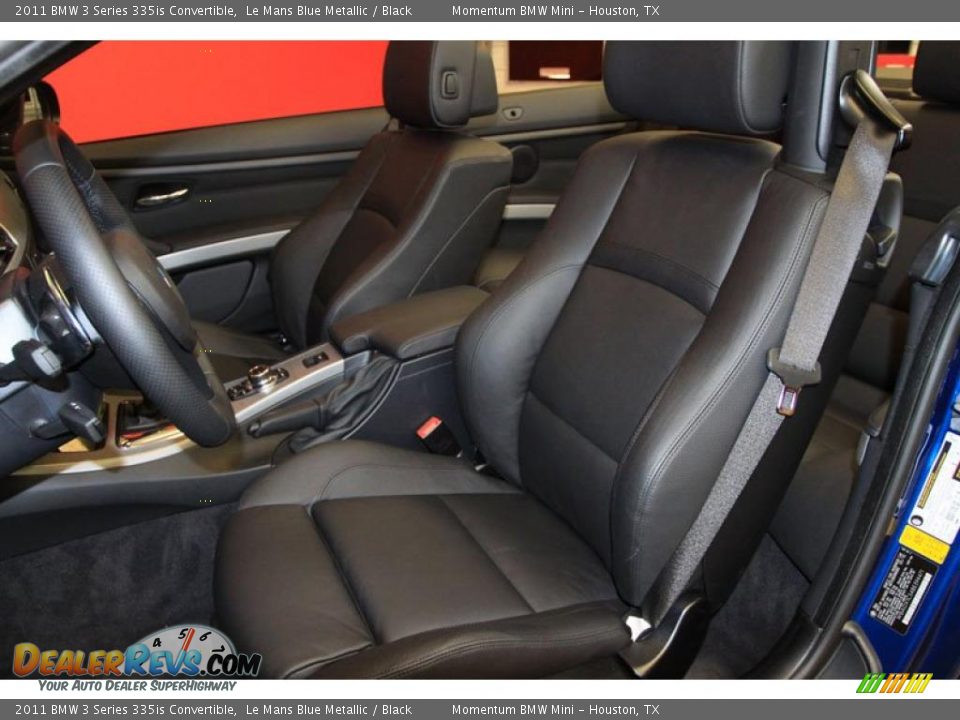 Black Interior - 2011 BMW 3 Series 335is Convertible Photo #5