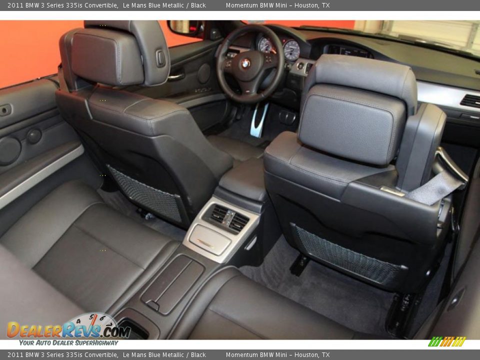 Black Interior - 2011 BMW 3 Series 335is Convertible Photo #11