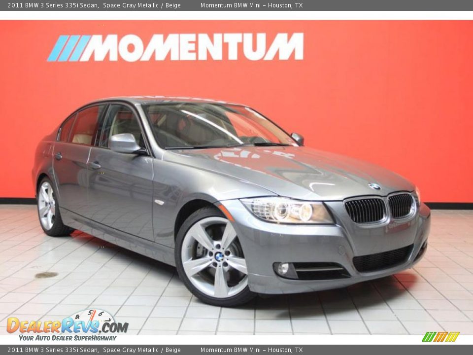 2011 BMW 3 Series 335i Sedan Space Gray Metallic / Beige Photo #1