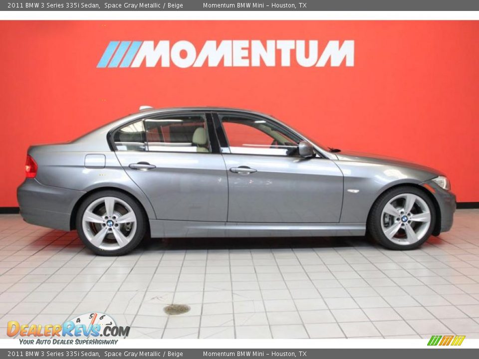 2011 BMW 3 Series 335i Sedan Space Gray Metallic / Beige Photo #2