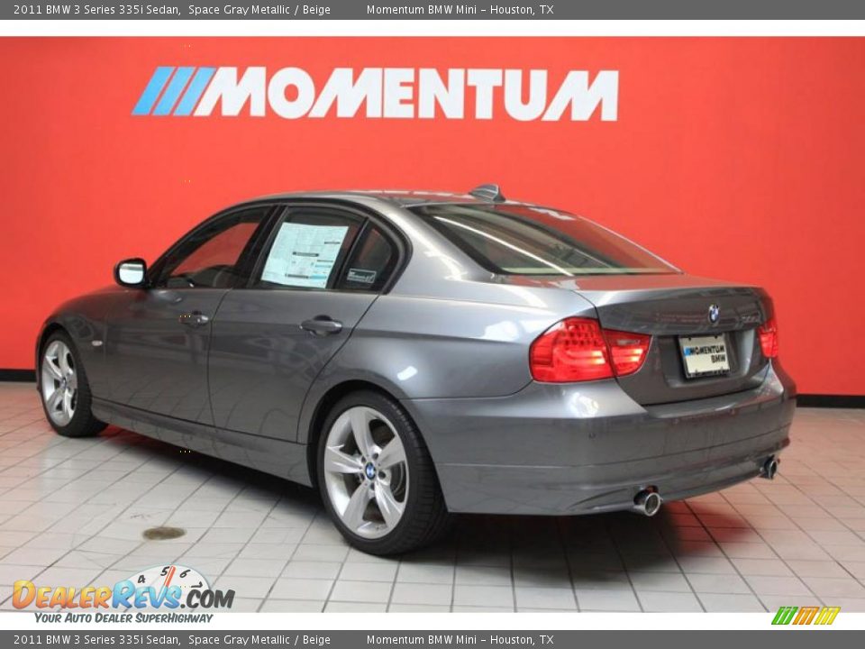 2011 BMW 3 Series 335i Sedan Space Gray Metallic / Beige Photo #3